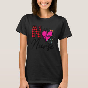 Cute Pink Heart Appreciation Nurse Woman Nursing T-Shirt