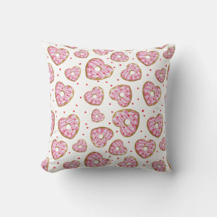 Cute Pink Heart Cookies Cushion