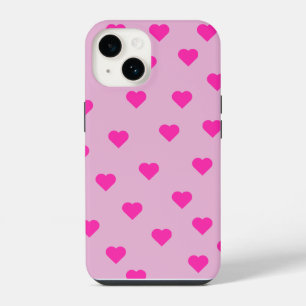 Cute pink Hearts Pattern Phone Case