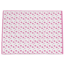 Cute pink hearts romantic pattern 