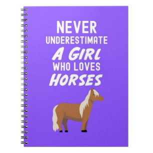 Cute Pink Horse Gifts For Baby Girls Kids Lover    Notebook