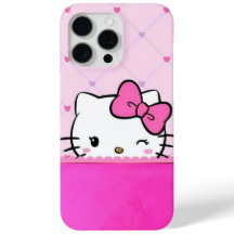 Cute Pink Kitty Cell Phone Case