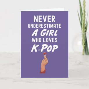Cute Pink Kpop Cards For Girls
