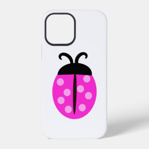 Cute Pink Ladybug iPhone 12 Case