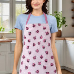 Cute Pink Ladybug Polka Dot Hearts Pattern<br><div class="desc">Cute Pink Ladybug Polka Dot Hearts Pattern Apron</div>