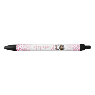 Cute  Pink Leopard Nurse Life Pen