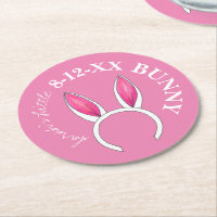 Cute Pink Little Bunny Rabbit Ears Baby Shower