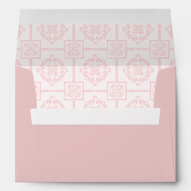 Cute Pink Little Dumpling Baby Shower Envelope | A (Back (Bottom))