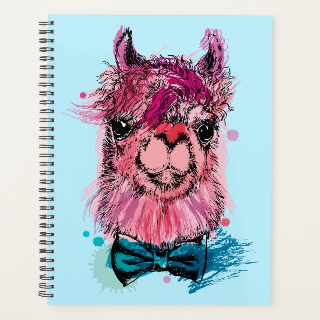 Cute Pink Llama Planner (Front)