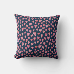 Cute pink Love Heart pattern Cushion