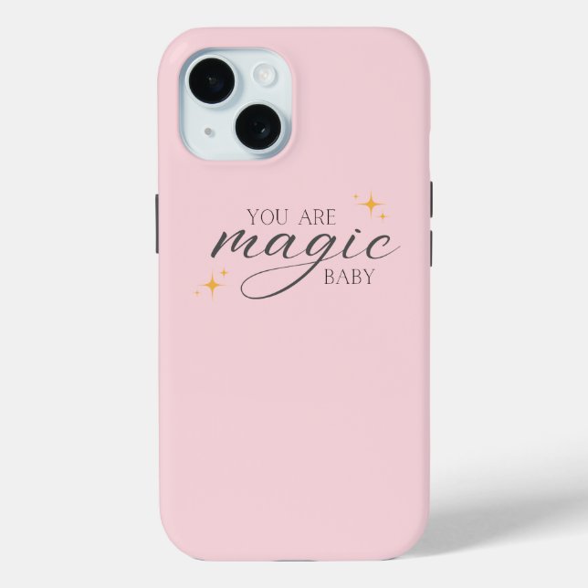 Cute Pink Magic Affirmation  Case-Mate iPhone Case (Back)