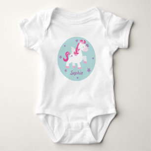 Cute Pink Magical Unicorn Baby Creeper