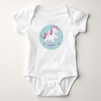 Cute Pink Magical Unicorn Baby Creeper