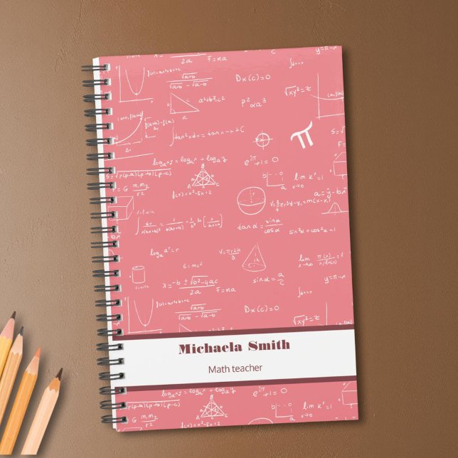 Cute Pink Math Equations Formulas Planner (Creator Uploaded)
