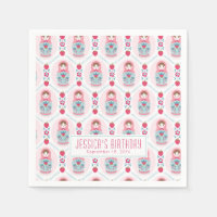Cute Pink Matryoshka Nesting Doll