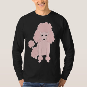 Cute Pink Miniature Poodle Dog Puppy Funny Pet Ani T-Shirt