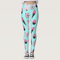 Cute Pink Mint Piggy Doughnut Ice Cream Cone Patte