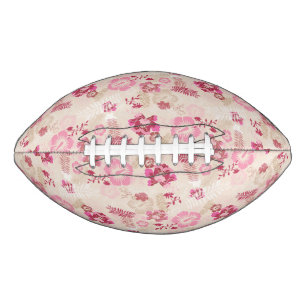 Cute pink modern flowers pattern football