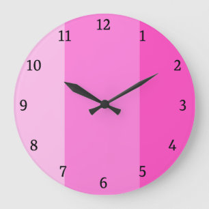 Cute Pink modern  Large Clock