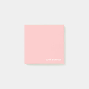 Cute Pink Name Sticky Post-it Notes