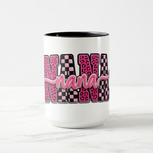 Cute pink Nana Mug (Center)