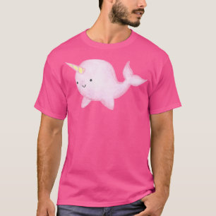 Cute Pink Narwhal T-Shirt
