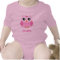 Cute pink owl animal cartoon personalised baby