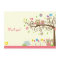 Cute Pink Owl Girl Baby Shower Thank You Cards