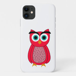 Cute Pink Owl Illustration Case-Mate iPhone Case