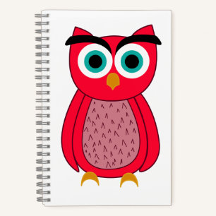 Cute Pink Owl Notebook