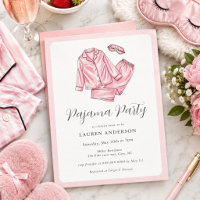 Cute Pink Pajama Party Bridal shower