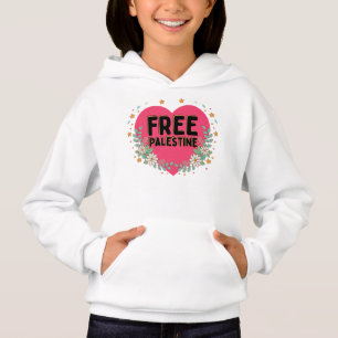 cute pink Palestine heart graphic design
