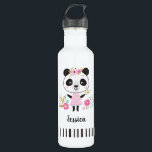 Cute Pink Panda 710 Ml Water Bottle<br><div class="desc">A cute pink panda water bottle. Great for everyday,  or for back to school essentials. Personalise it with your girl's name.
Also makes a fun birthday gift,  or birthday party favour. Designed for you by Blackberry Boulevard.</div>