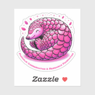Cute Pink Pangolin Sticker