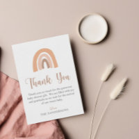Cute Pink Pastel Boho Rainbow Baby Shower