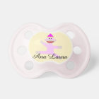 Cute Pink personalised monkey pacifier