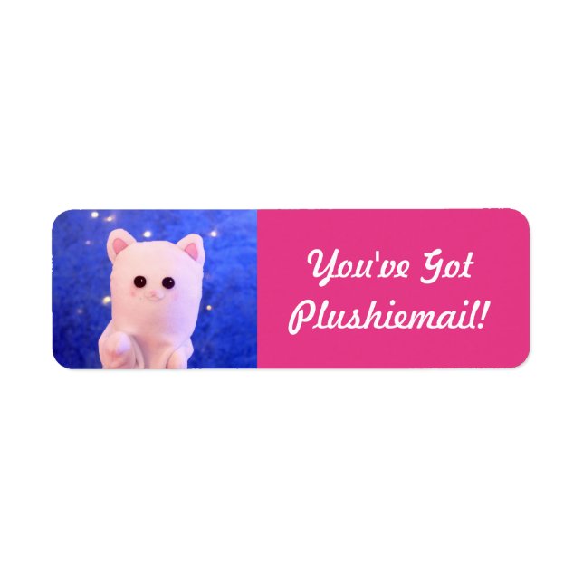 Cute Pink Personalised Photo Mail Modern (Front)