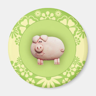 Cute Pink Pig Magnet