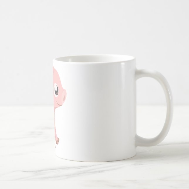 Cute Pink Pig Mug (Right)