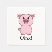 Cute Pink Pig Oink! Farm Animal