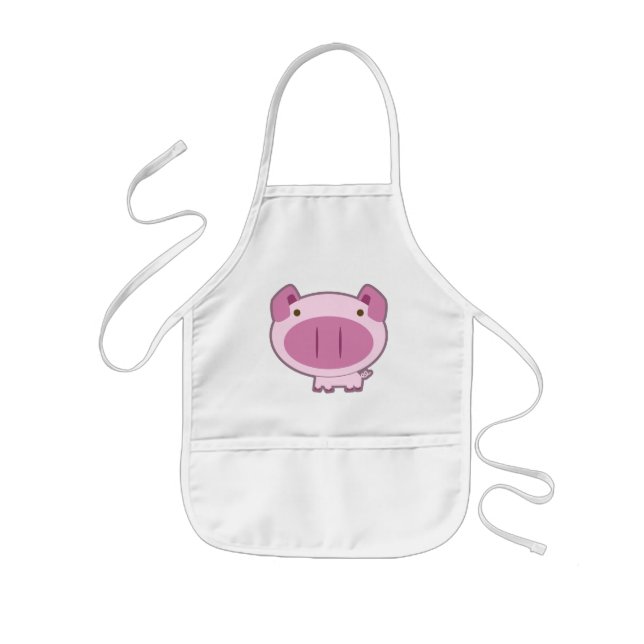 CUTE PINK PIGGY KIDS APRON (Front)