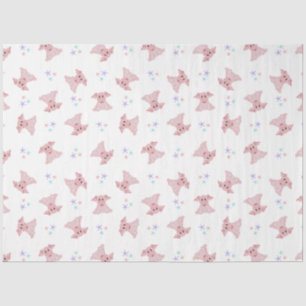 Cute Pink Pigs Barnyard Birthday Kids Tissue Paper