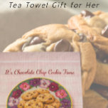 Cute Pink Plaid Baking Cookie Time  Tea Towel<br><div class="desc">Bring sweet cottage charm into your kitchen with this cute pink-plaid “Cookie Time” tea towel. The perfect gift for bakers, cookie lovers, and anyone who adores cosy, nostalgic kitchen décor. Bring charm and nostalgia into your kitchen with this sweet pink-plaid “Cookie Time” tea towel. A vintage pansy plate filled with...</div>