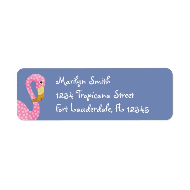Cute Pink Polka Dot Flamingo (Front)