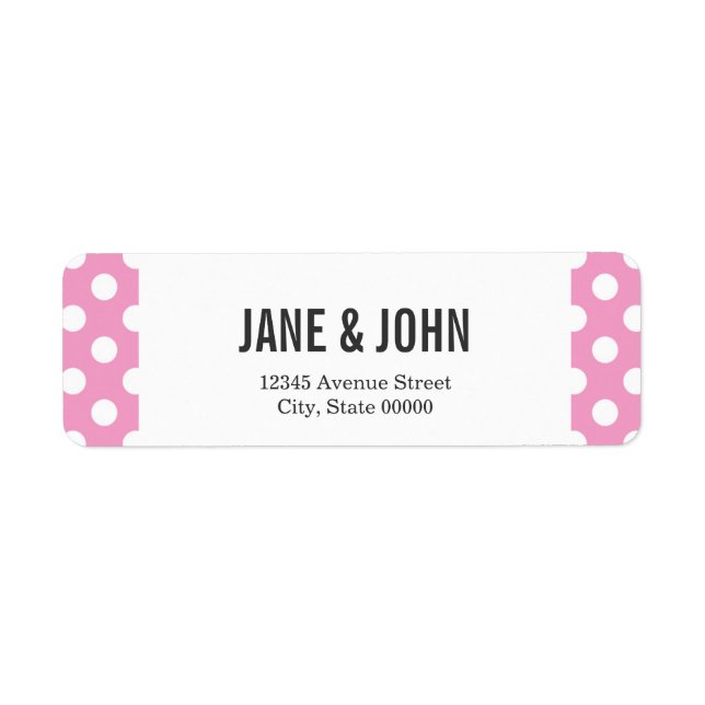 Cute Pink Polka Dots Pattern (Front)