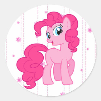 Cute Pink Pony Stickers for Little Girls