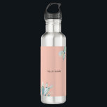 Cute Pink Prickly Pears Plant Lovers Custom Name 710 Ml Water Bottle<br><div class="desc">Cute Pink Prickly Pears Cacti Plant Lovers Custom Name water bottle</div>
