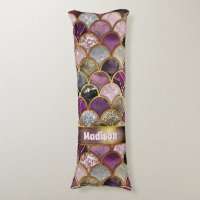 Cute pink purple gold mermaid scales