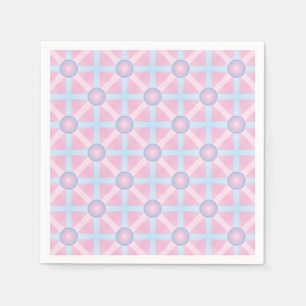 Cute Pink, Purple & Light Blue Pattern Napkin