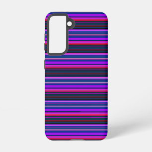 Cute pink purple stripes samsung galaxy case